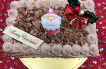 クリスマスチョコ生ケーキ（18センチ×9センチ）